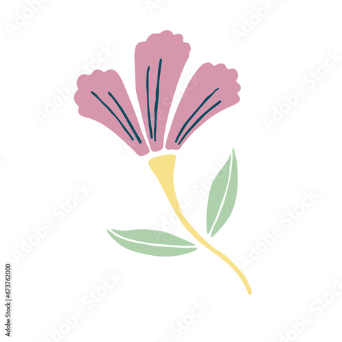 hand drawn flower