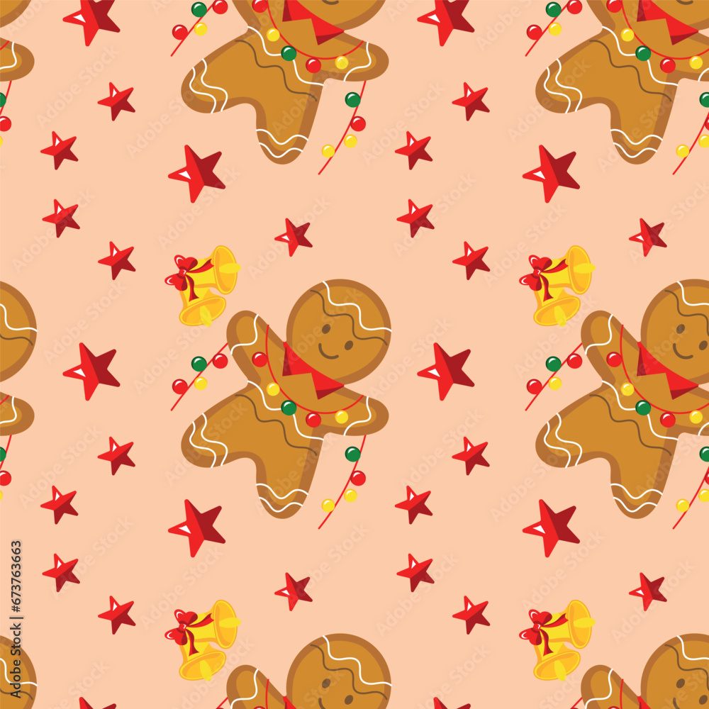 Fototapeta premium festive seamless pattern 