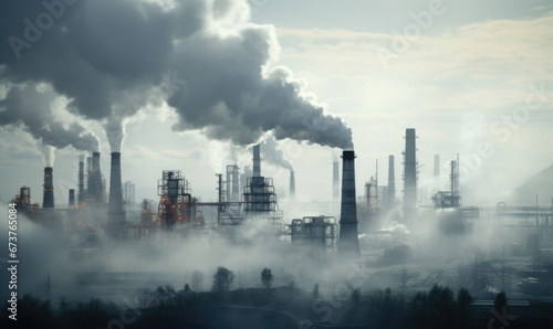 Petroleum refineries causing environmental pollution