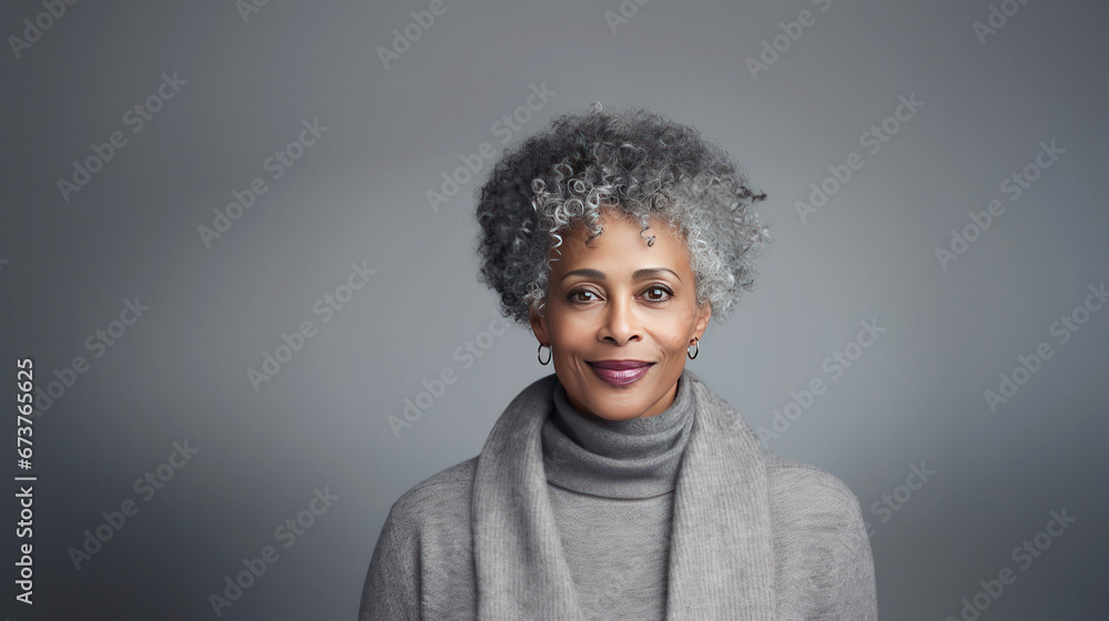 portrait of a black woman in winter clothes portrait of a black woman in winter clothes