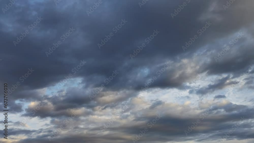 Landscape with clouds of golden tones in the early morning Landscape with clouds of golden tones in the early morning