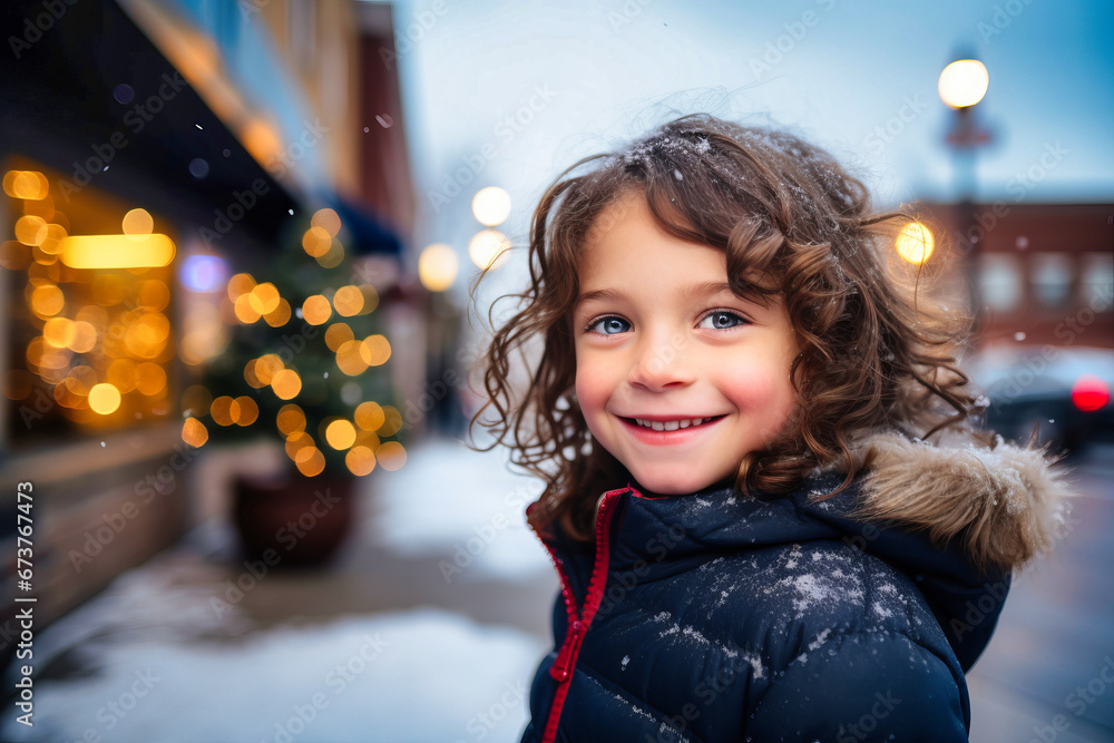 Winter's Glow on a Child's Face Winter's Glow on a Child's Face
