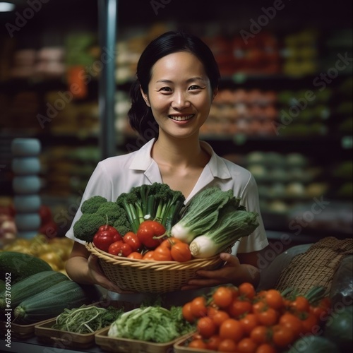 Vegetable Bounty: Fresh Produce at the Urban Market fruit