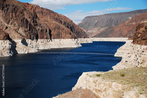 Colorado river the view from the Hoover Dam route