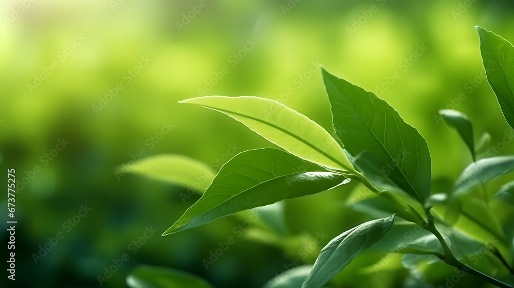 Beautiful green tropical leaves outdoors on sunny day Beautiful green tropical leaves outdoors on sunny day