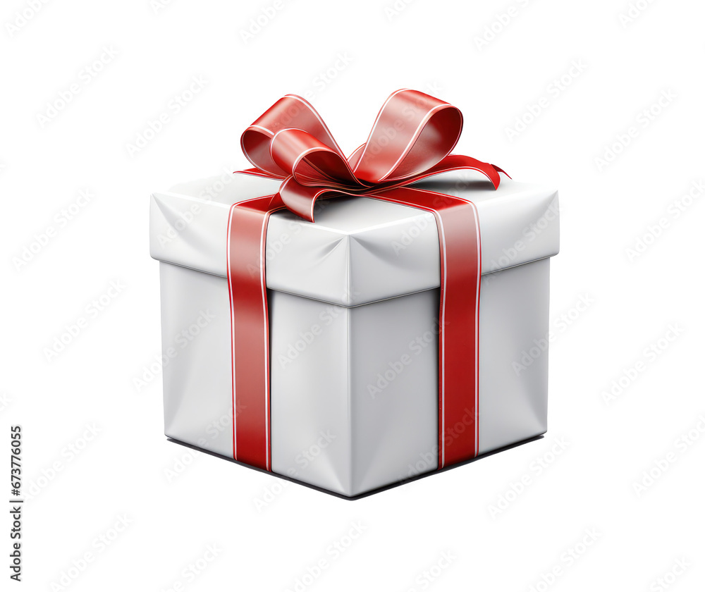 Gift box with red bow Gift box with red bow