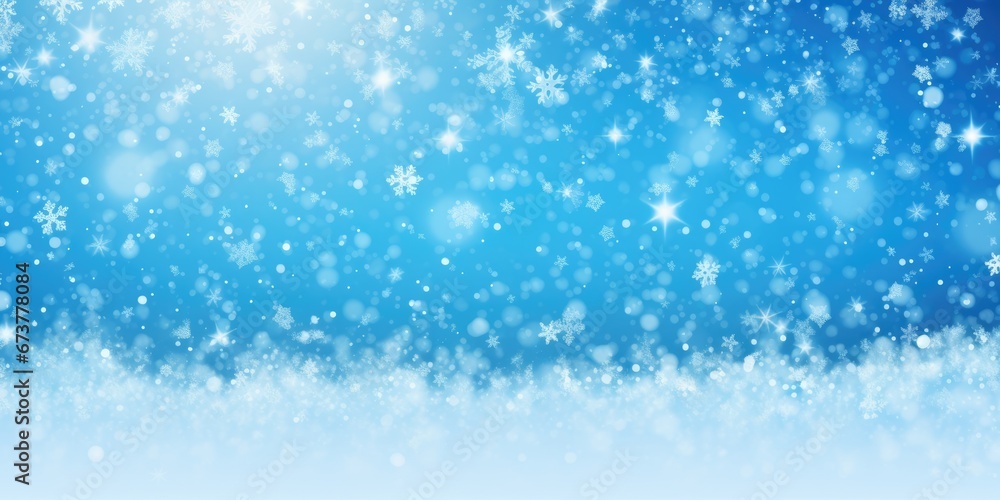 Winter snow background