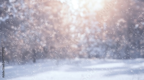 Winter snow background © megavectors