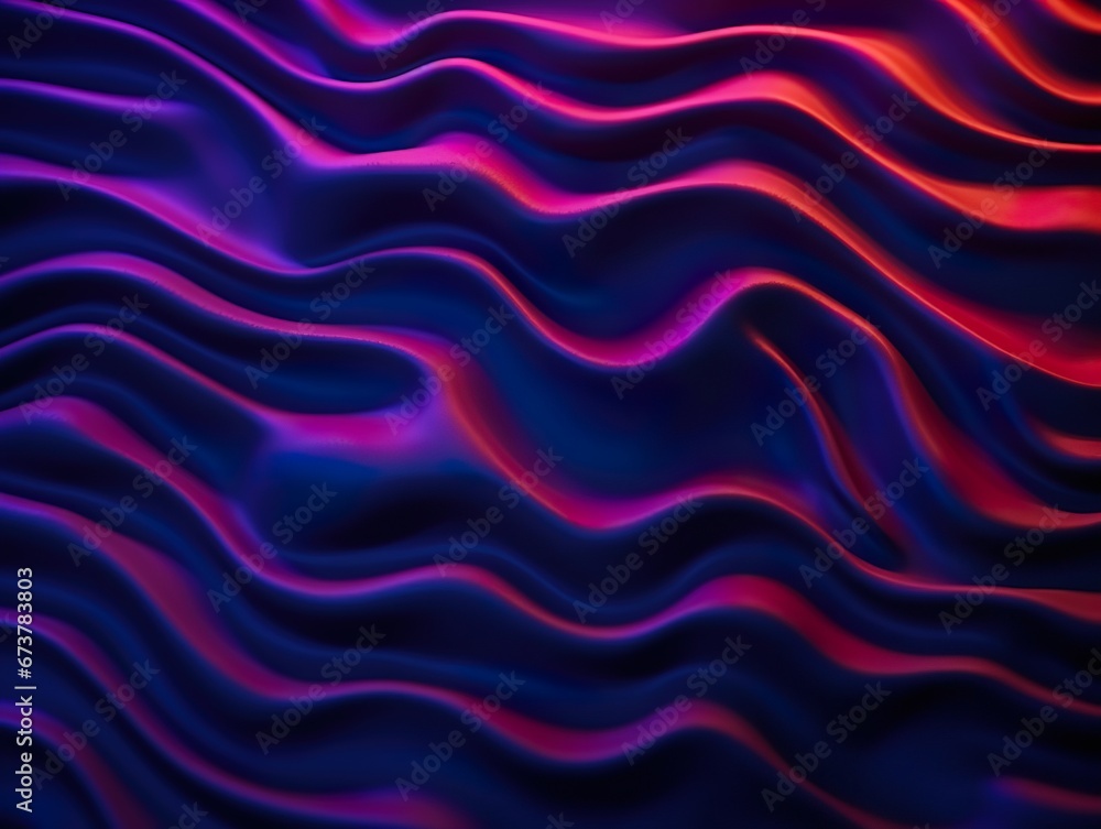 Obraz premium Surrealistic abstract neon wavy pattern