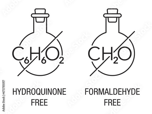 Hydroquinone Free icon - no carcinogenic compounds