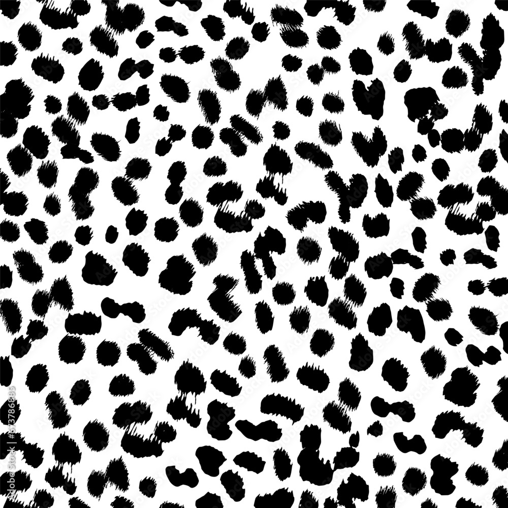 Cheetah skin pattern black and white. Base monochrome background Cheetah skin pattern black and white. Base monochrome background