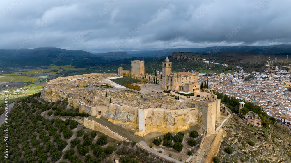 fortaleza de la Mota en el municipio de Alcalá la Real, Andalucía