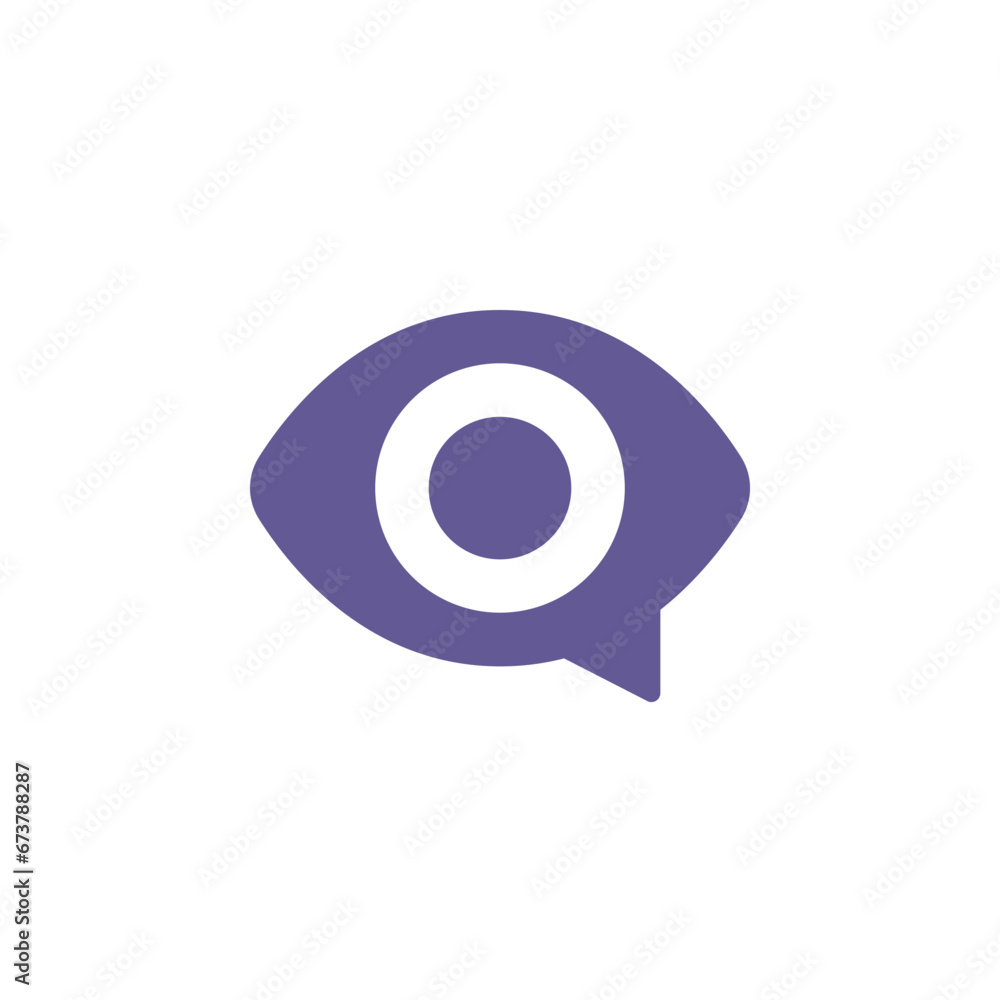 Eye in Speech Bubble Eye in Speech Bubble