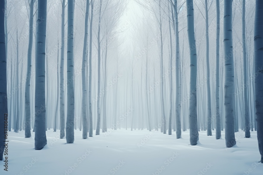Abstract background of Winter forest covered with snow. Winter seasonal concept. Abstract background of Winter forest covered with snow. Winter seasonal concept.
