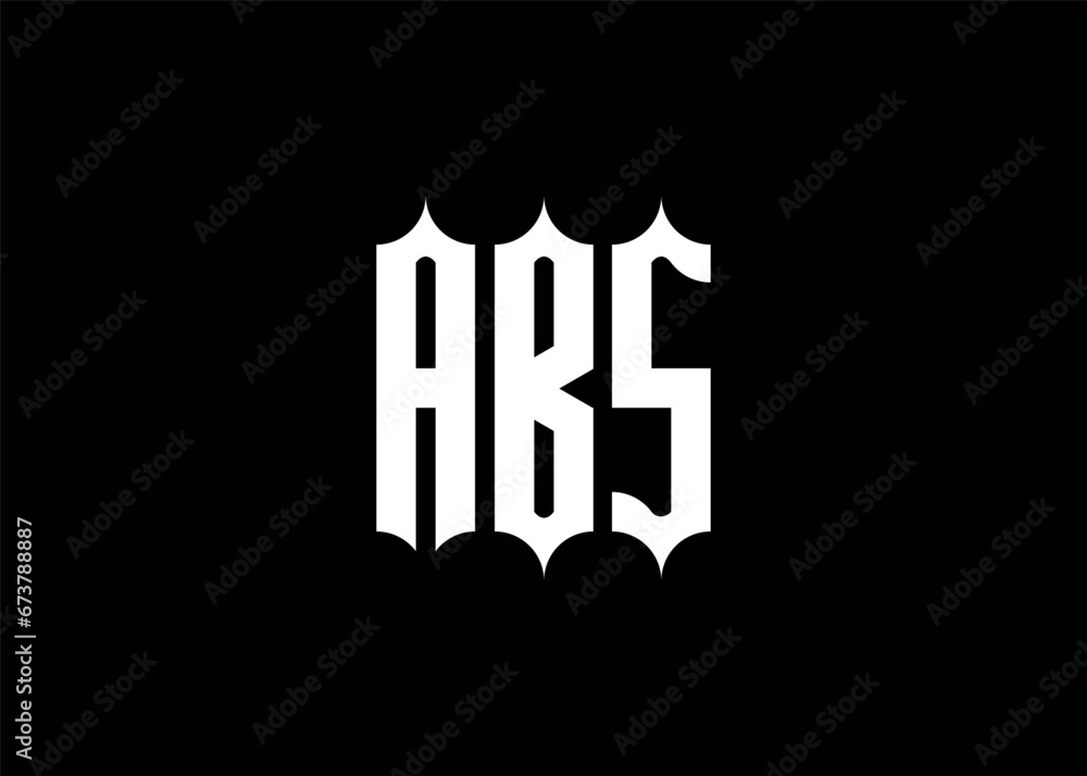 ABS initial monogram letter business logo ABS initial monogram letter business logo