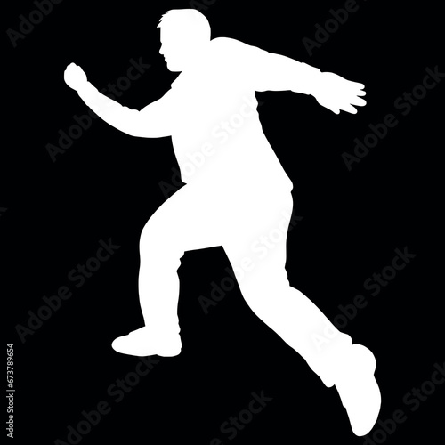 runner silhouette logo design