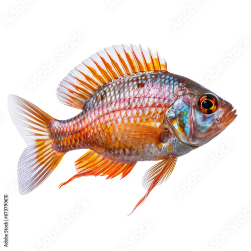 Fish hyper detailed very hight quality isolated background AI generated illustration