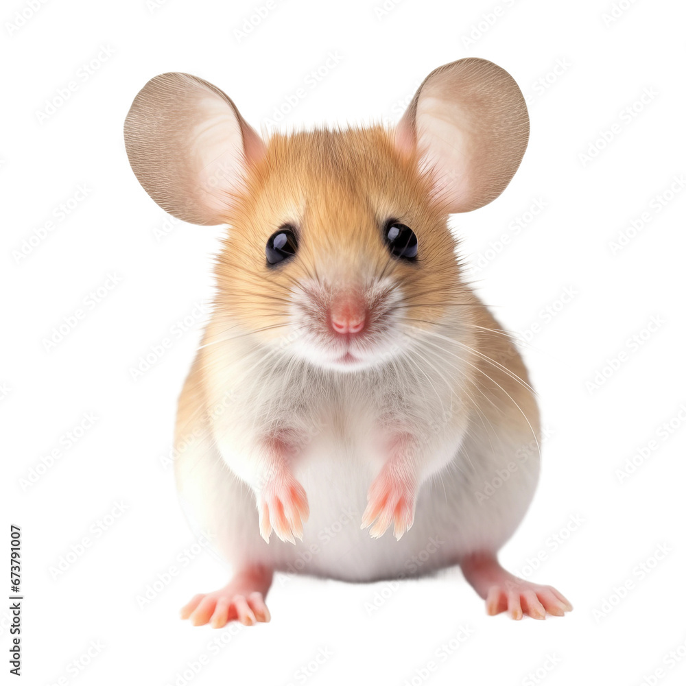Mouse very hight quality isolated background  AI generated illustration