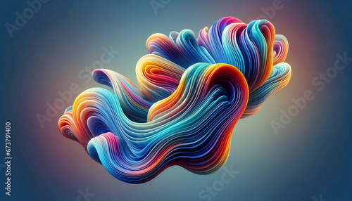 Abstract colorful waves background