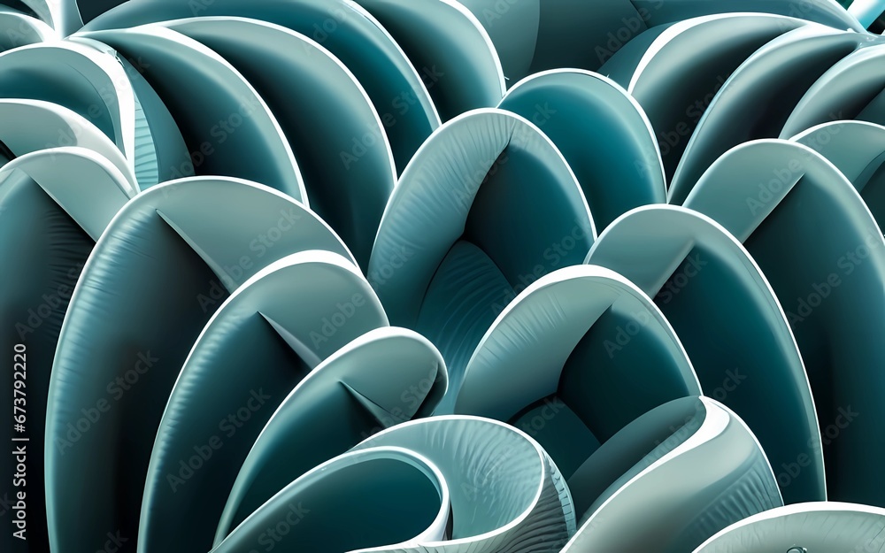 Obraz premium Beautiful abstract geometric 3d shapes for art design