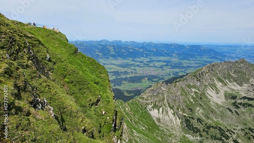 hill cliff range with greenery