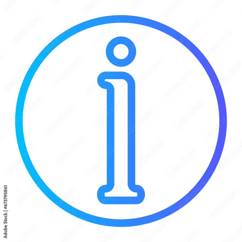 letter i gradient icon letter i gradient icon