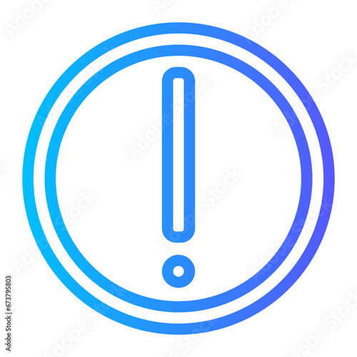 exclamation mark gradient icon