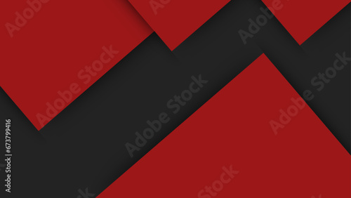 3D red techno abstract background overlap layer on dark space decoration. Modern graphic design element future style concept for banner  flyer  card  or brochure cover