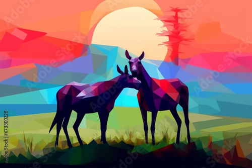 WPAP Stail a pair of goats