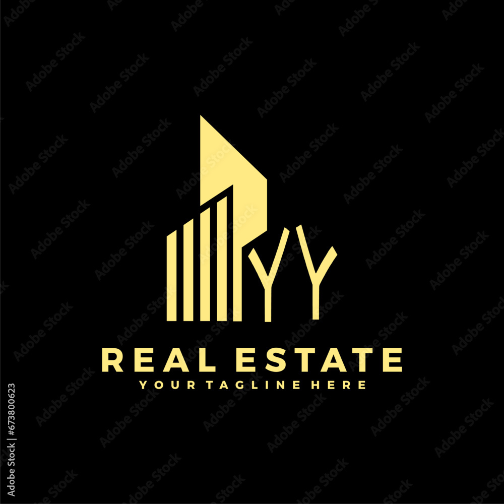 YY Initials Real Estate Logo Vector Art Icons and Graphics YY Initials Real Estate Logo Vector Art Icons and Graphics