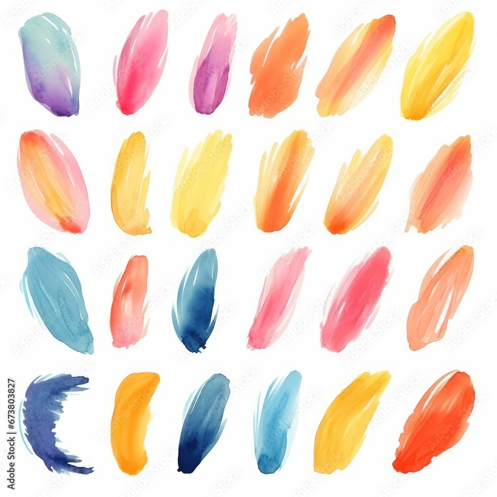 Fototapeta premium A Vibrant Symphony of Colorful Paint Strokes