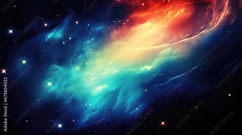 Abstract space background with stars and nebula Abstract space background with stars and nebula