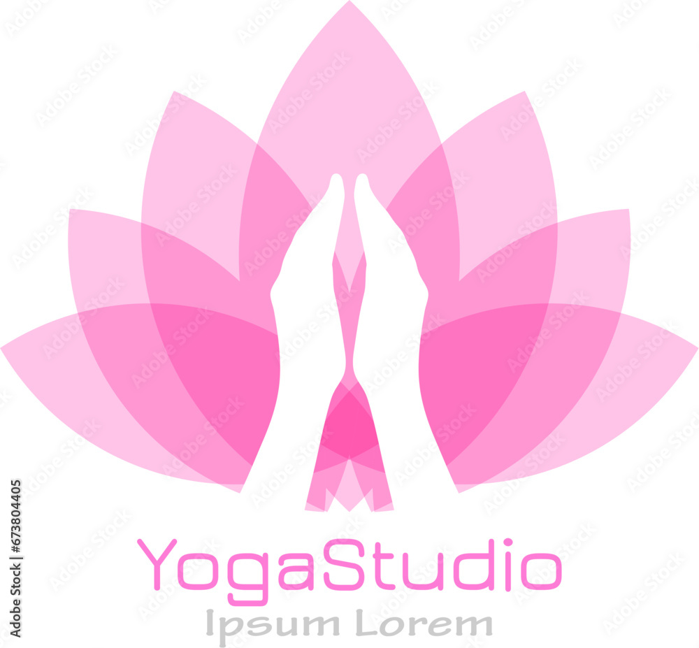 Yoga studio vector icon Yoga studio vector icon
