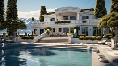 Beautiful Villa in classic style. © visoot