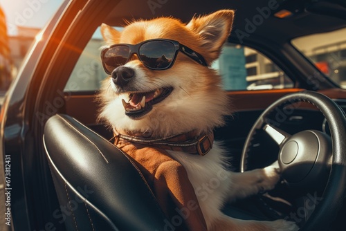 Cool Canine Cruising in Style