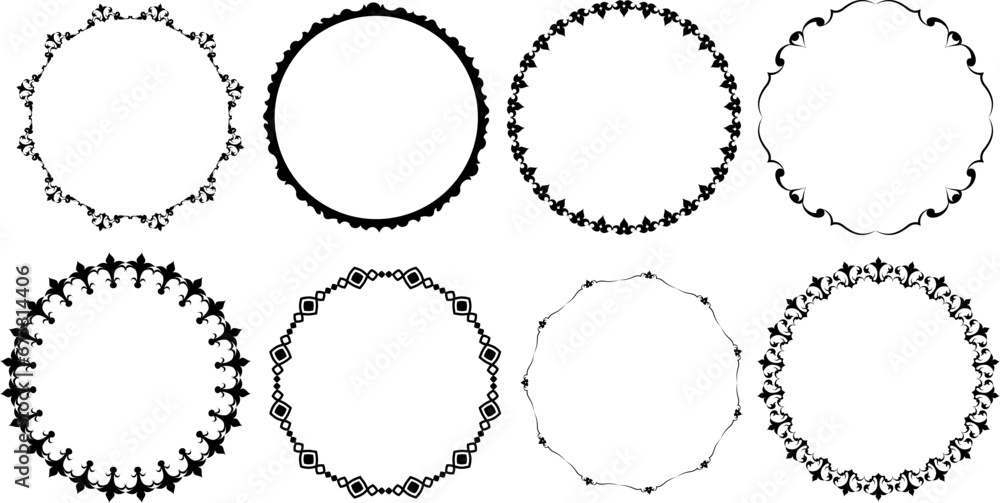 vector frames black on a white background vector frames black on a white background