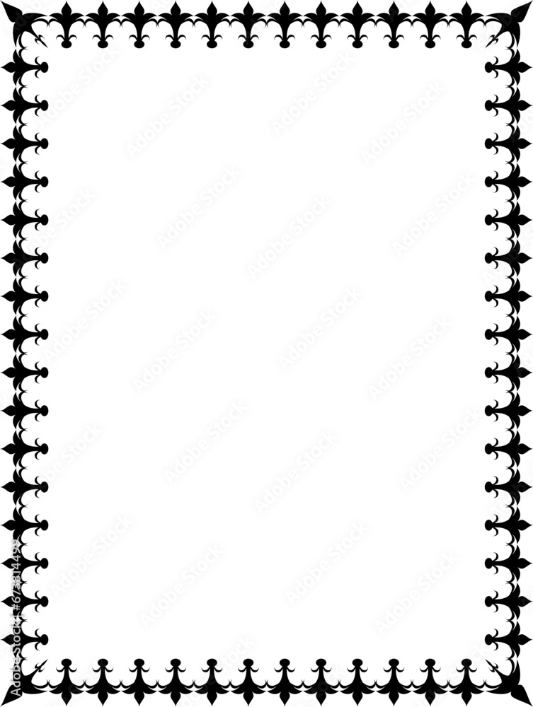 vector frames black on a white background vector frames black on a white background