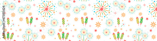 Fireworks, pattern, great for banner, wallpapers - vector design