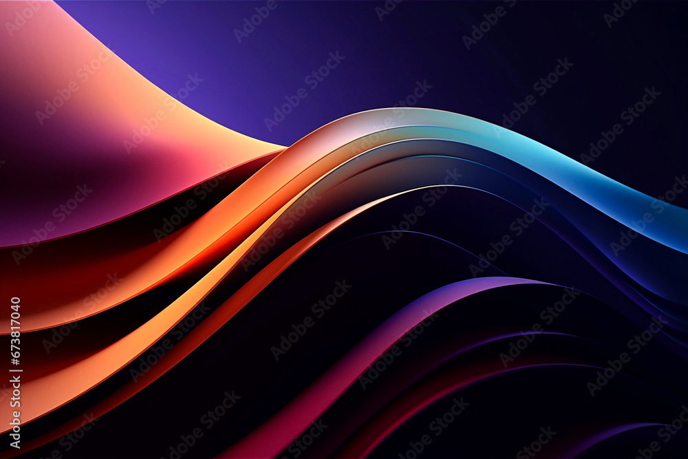 Curved and colorful 3D shapes intertwine in this stunning, dynamic desktop background Curved and colorful 3D shapes intertwine in this stunning, dynamic desktop background