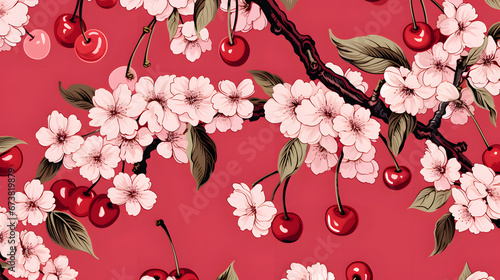 pink cherry blossom © Sergyi