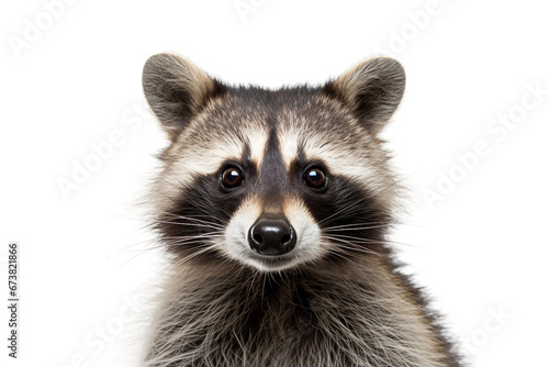 Curious Raccoon with Masked Face -on transparent background © noman