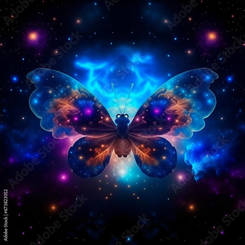 Cosmic butterfly from cosmic clouds. © 0635925410
