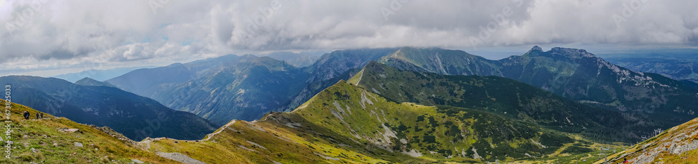 Fototapeta premium mountain view panorama landscape Poland Zakopane