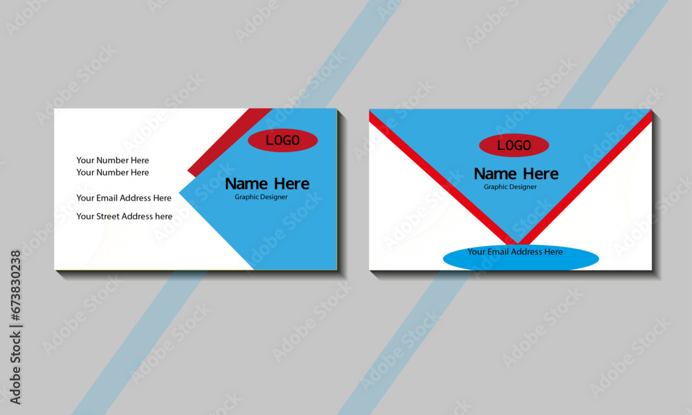 Fototapeta premium business card design template
