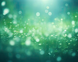 Dreamy green bokeh background of a natural scene