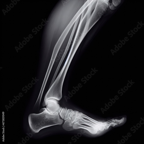 x ray of human knee and foot