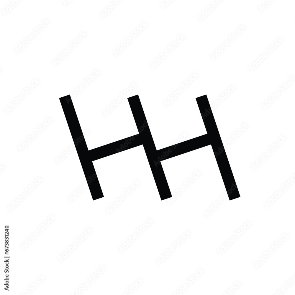 HH H monogram letter minimal logo design HH H monogram letter minimal logo design