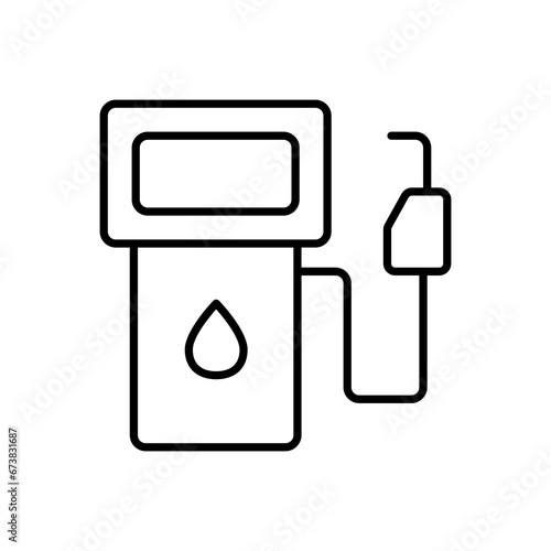 gasoline icon. outline icon