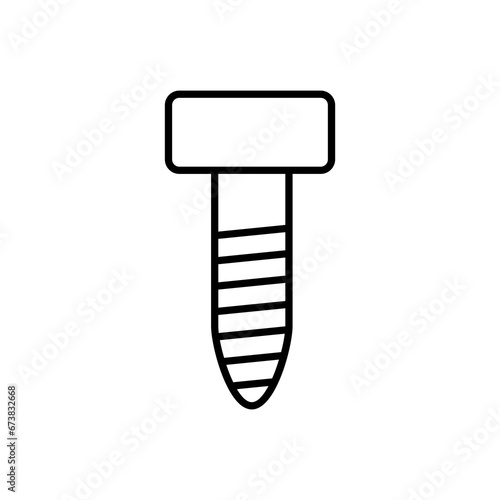screw icon. outline icon