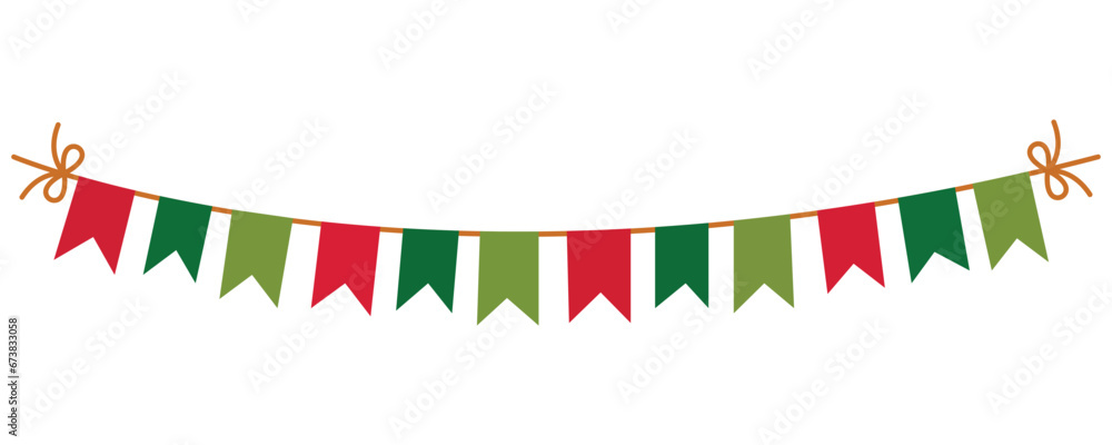 Obraz premium Christmas elements for decoration in a Christmas party on the new year 